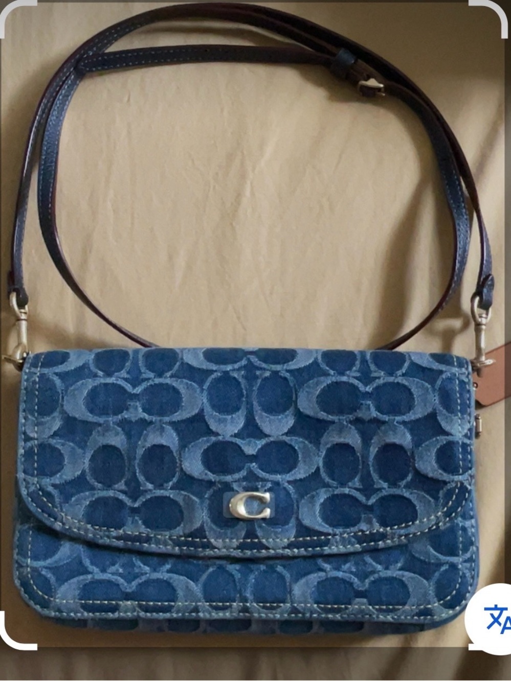 Coach Hayden denim crossbody